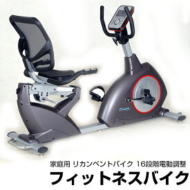 フィットネスバイク 家庭用 リカンベントバイク 16段階電動調整 ダイコウ DK-8718RP 【代引不可】【同梱不可】