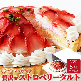 贅沢☆ストロベリータルト 5号 ケーキ タルト 苺タルト いちごタルト 誕生日 パーティ クリスマスケーキ 苺ケーキ いちごケーキ 贅沢 ストロベリー 洋菓子 スイーツ SM00010084 【代引不可】