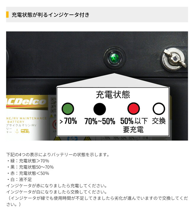 楽天市場】マリン用 バッテリー ACデルコ M31MF ボイジャー 船舶用 