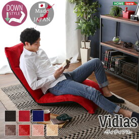 日本製 マルチリクライニング座椅子 【Vidias-ヴィディアス】 7カラー （ダウンスタイル） 14段階 折りたたみ式 起毛 メッシュ リクライニング座椅子 一人用 一人暮らし おしゃれ 【代引/同梱不可】
