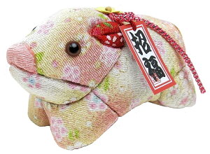 イノシシ 木目込み人形 うり坊 ピンク No.23 (完成品ではありません)布付き