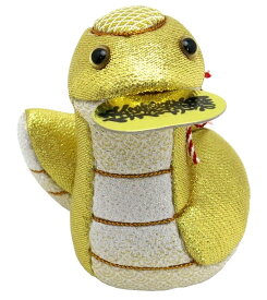 巳年 木目込み人形 No.7 嘉祥巳（ゴールド） （完成品ではありません）布付き