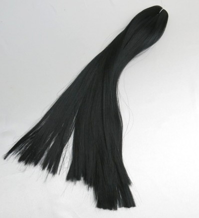 人形の髪の毛  スガ糸（人絹） 黒色