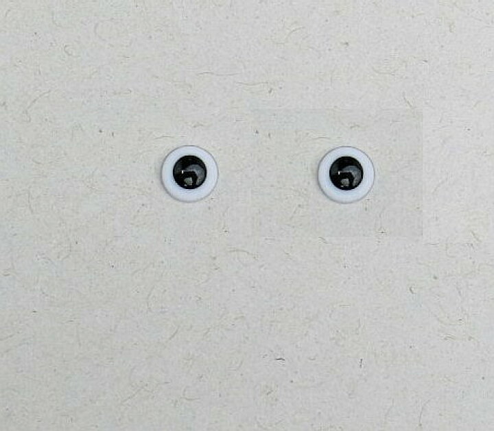 クリスタルアイ ホワイト 6mm 30個入り 刺し目 さし目 ソリッドアイ 白色 目玉 動物 アニマル 人形の一藤 クリスタルアイ 6mm ゴールド (30個入り)