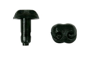 イヌ鼻 Aタイプ 黒色 12mm(50個入り) ブラック 犬 ドッグ