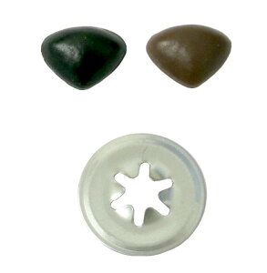 動物の鼻(ワッシャー付きNW-5) 12mm(30個入り) 【三角タイプ】