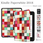 【タッチペン・専用フィルム2枚付】Amazon Kindle Paperwhite 第十世代ケース 2018 Kindle Paperwhite 第10世代 専用 花柄 デザイン キンドル ペーパーホワイト 蓋マグネット吸着 オートスリープ機能付 衝撃吸収 手帳型カバー 6インチ タブレットPCケース 在宅 テレワーク