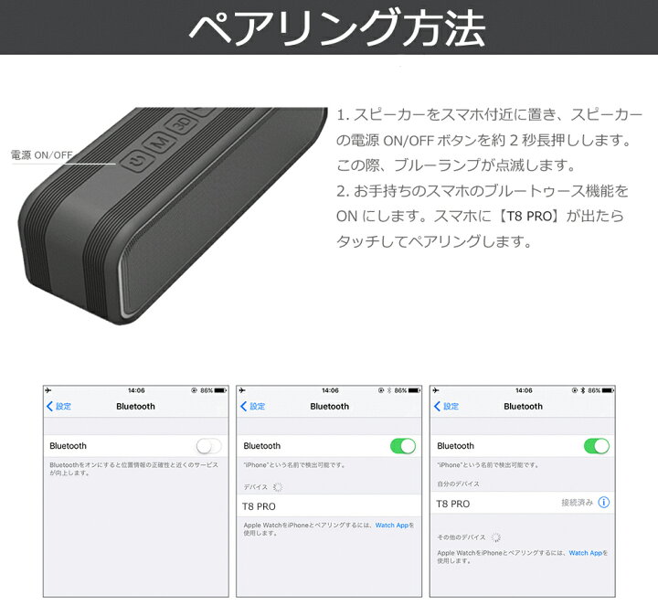 楽天市場 Bluetooth 5 0 スピーカー 40w出力 重低音 ブルートゥーススピーカー 防水 防塵 Ipx67 お風呂 車 家 アウトドア 高音質 大音量 小型 Nfc搭載 ポータブルワイヤレス ハンズフリー通話 大容量バッテリー マイク内蔵 Ipad スマートフォン各種対応 パソコン テレビ