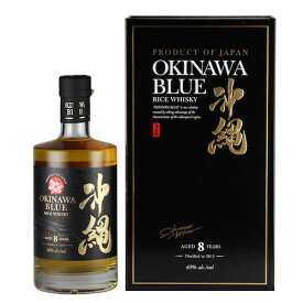 沖縄ブルー 8年 750ml 43度 久米仙酒造 国産 グレーン モルト ウイスキー　プレゼント(4994997404407)