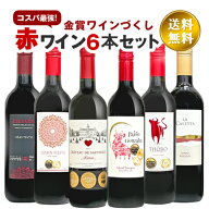 今だけ金賞ワイン入り おまかせ赤ワイン6本セット デイリー赤ワインセット 750ml×6本 届いてからのお楽…