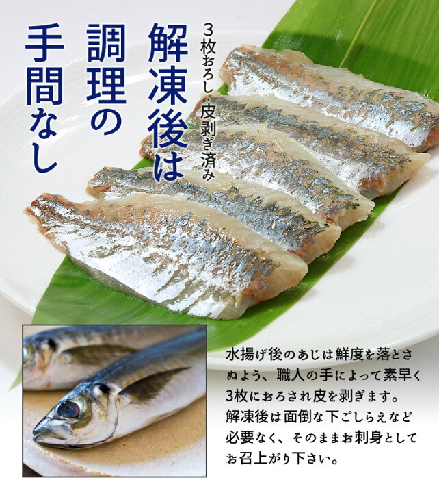 楽天市場 真あじフィレお刺身用100g プリップリの歯ごたえ 程良い脂のり 3枚おろし 皮剥ぎ済みで下ごしらえ不要 自然解凍でok 鯵 刺身 手巻き寿司 海鮮丼 ギフト 恵方巻 誕生日 Ajs Ref Aj3 Yd5 真アジ刺身フィレ まぐろ処 一条