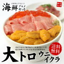 お中元 御中元 ギフト【送料無料】本マグロ大トロ、ウニ、イクラ！海鮮グルメセット　ランキング1位爆走中　（プレゼント 刺身 海鮮丼 手巻き寿司 おつまみ 御祝 ... ランキングお取り寄せ