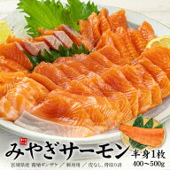 ＼クーポン使用で1,000円OFF／ 母の日 ギフト プレゼント みやぎサーモン 半身(400～500g) 皮なし骨取り…
