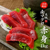 天然南マグロ赤身1kg（8〜10人前）送料無料 希少！血合い処理済 可食部ほぼ100% 解凍レシピ付（ミナミ鮪 …