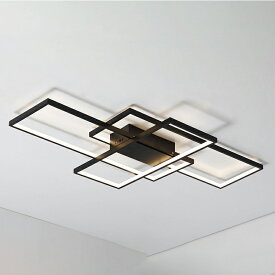 シーリングライト 北欧 8~18畳 LED 長方形 四角形 枠 3灯 おしゃれ 天井照明器具 ダイニング 居間 リビング 寝室 ベッドルーム 室内照明 LEDライト オシャレ モダン シンプル 天井ライト レストラン 洋室 キッチン 玄関 書斎 間接照明 リモコン調光調温選択可能 ルームライト