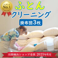 布団クリーニング 3枚★楽天1位獲得★布団丸洗い カビ取り0円 ペット対応★羽毛布団 羊毛布団なんでもOK …