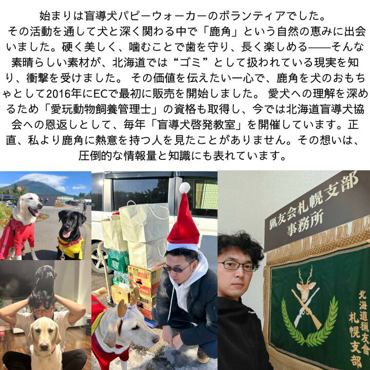楽天市場】北海道産 鹿の角 ＼極太サイズ／鹿角 エゾシカ 犬 おもちゃ 