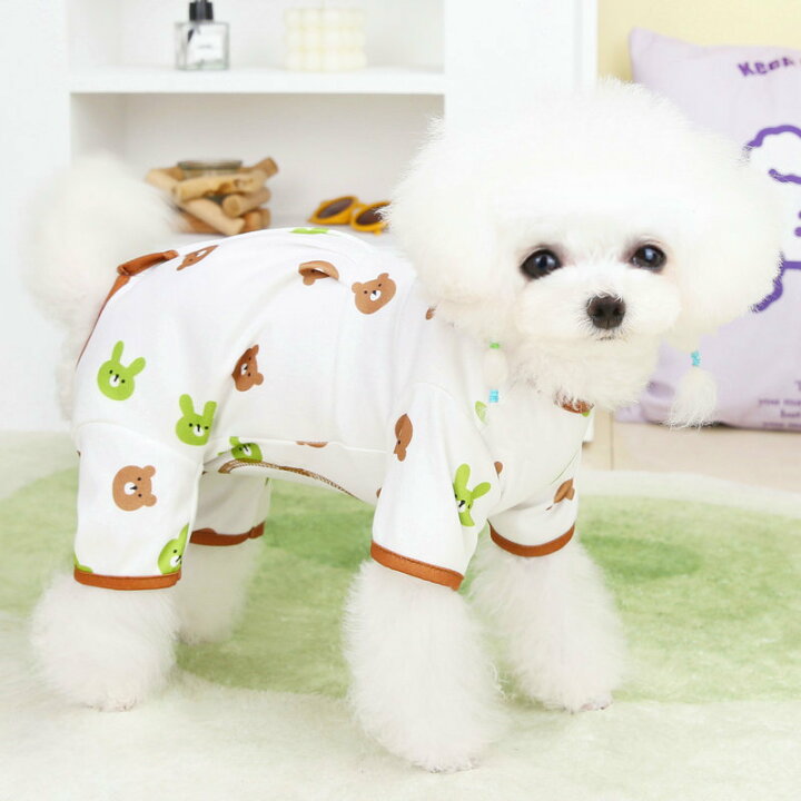 楽天市場】犬 服 春 夏 秋 冬 ロンパース くまちゃん つなぎ 