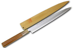 【名入れ無料】堺一文字光秀 白銀 霞研 ふぐ引き包丁 サヤ付き【送料無料】 包丁 堺刃物 ステンレス鋼 キッチン 送料無料 ギフト包装無料 プレゼント 贈り物 結婚祝い