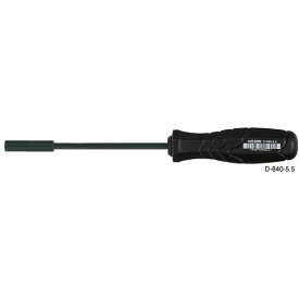HOZAN ナットドライバー 5mm/5.5mm/7mm 100mm ボックスレンチ ナット回し ナット締め ソケットレンチ 部品交換 組み立て作業 機械 分解 組み立て 自転車 整備 自動車 工具 プロ仕様 D-840-5 D-840-5.5 D-840-7 D-840-10