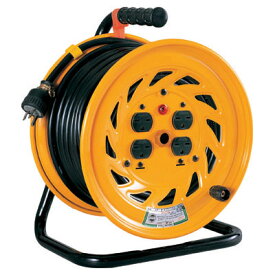 日動工業:電工ドラム 単相200V E付22A30m NF-E230-15A 一般型ドラム アース付 30m コードリール ドラムリール