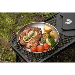 CAPTAIN STAG(キャプテンスタッグ) チタン製プレート19cm UH-4509 アウトドア キャンプ ピクニック 食器 チタン製 軽い コンパクト