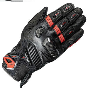 RSタイチ ラプター レザーグローブ BLACK/BLACK/RED XL RST441BK04XL