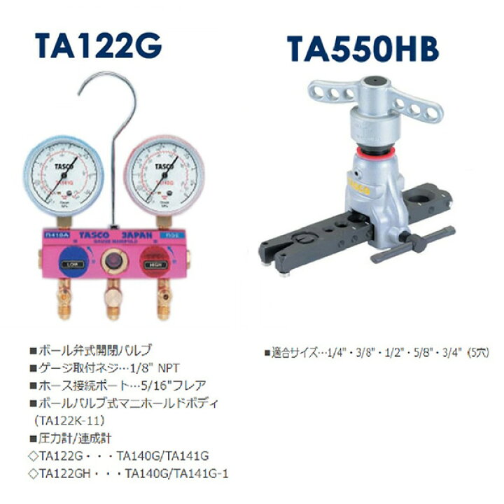 楽天市場】【あす楽】イチネンTASCO （タスコ） エアコン工具セット 