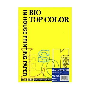 伊東屋 バイオトップカラー A4判 50枚入 160g 50枚 カナリーイエロー BT412 カナリーイエロー 事務用品 文房具 筆記具 ファイル 机上整理 オフィス BT412 32308