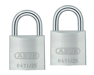 ABUS(アバス) TITALIUM南京錠同一キー 25mm 6本キー 721294 防犯 安全 かぎ ロック 内装