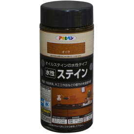 アサヒペン 水性ステイン 300ml オーク 4970925426413 塗料 ペンキ 木部