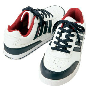 AITOZ(アイトス) TULTEX セーフティシューズ(4本ライン) ホワイト×ネイビー 26cm 51627 安全靴 作業靴 安全スニーカー 作業スニーカー