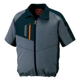 AITOZ（アイトス）:半袖ジャケット 空調服 （R） （男女兼用） モクチャコール 4L 50198 暑さ対策 50198