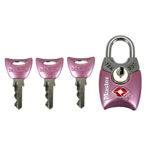 マスターロック TSAシリンダー式南京錠 ピンク 4689JADPNK