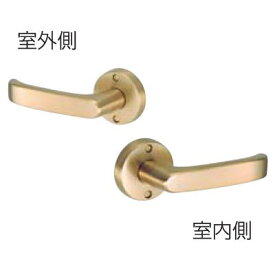 川口技研 50mm Jレバー （24番）シリーズ 空錠・丸座 サテンゴールド バックセット JL-24-1M-SG　BS50 川口技研 レバーハンドル Jレバー ジェイレバー セット 空錠・丸座 JL-24-1M-SG BS50