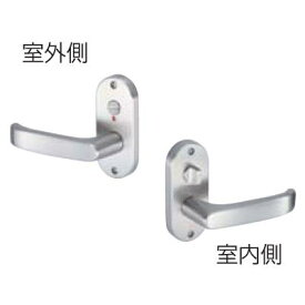 川口技研 50mm Jレバー （24番）シリーズ 表示錠・小判座 ニッケル バックセット JL-24-4K-N　BS50 川口技研 レバーハンドル Jレバー ジェイレバー セット 表示錠・小判座 JL-24-4K-N BS50