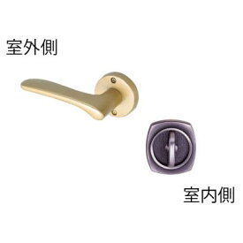 川口技研 65mm Jレバー （20番）シリーズ 戸襖錠・丸座・左吊元 サテンゴールド バックセット JL-20-2M-TSG（L）　BS 川口技研 レバーハンドル Jレバー ジェイレバー セット 4971771034517 戸襖錠・丸座・左吊元