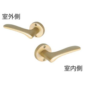 川口技研 60mm Jレバー （20番）シリーズ 空錠・丸座 サテンゴールド バックセット JL-20-1M-TSG　BS60 川口技研 レバーハンドル Jレバー ジェイレバー セット 空錠・丸座 JL-20-1M-TSG BS60