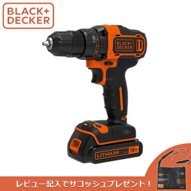 BLACK&DECKER（ブラックアンドデッカー）:18V コードレスドリルドライバーバッテリー1個 BDCDD186KJP BLACK+DECKER（ブラックアンドデッカー） BDCDD186K-JP BLACK&DECKER ブラデカ