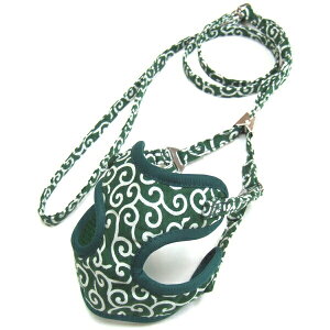 岡野製作所 コットンカラクサソフトハーネスリード3S 4907733030808 岡野 ONS ハーネス 胴輪 唐草 からくさ 和柄 和風