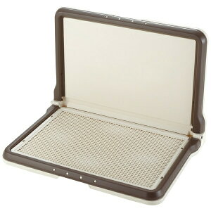 リッチェル(Richell) しつけ用ステップL型トレーワイド茶 4973655591444 ペット トイレ トレー しつけ 犬 オス 雄 L字