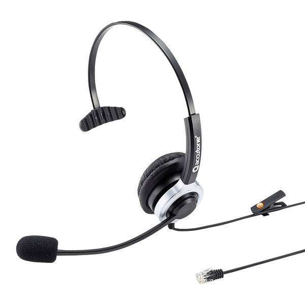 贅沢品 サンワサプライ:電話用ヘッドセット（片耳タイプ） MM-HSRJ02 ヘッドセット・イヤホンマイク