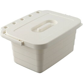 CONDOR（コンドル） Satto サット バケツ ホワイト 4903180135097 sogyo2024 バケツ 容器 掃除道具入れ 収納 ケース ボックス 4903180135097