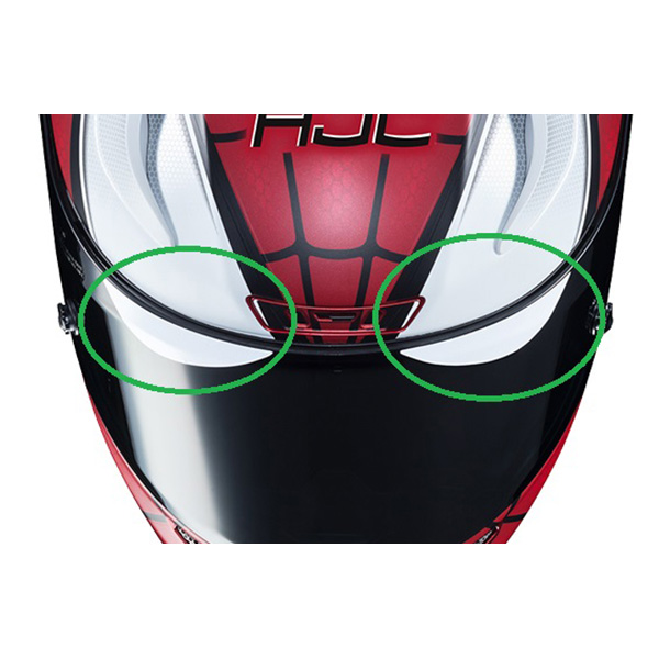 HJC Helmets:RPHA11用付属シールドステッカー:2ペア SPIDER MAN ONE