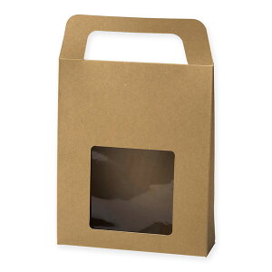 シモジマ クラフトギフトBOX 窓付バッグM 006897927