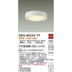 �y���[�J�[�����z����d�@ LED�h�ЏƖ� DEG-40234YF