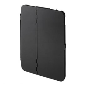 サンワサプライ:第10世代iPad 10.9インチ用ハードケース（スタンドタイプ・ブラック） PDA-IPAD1904BK