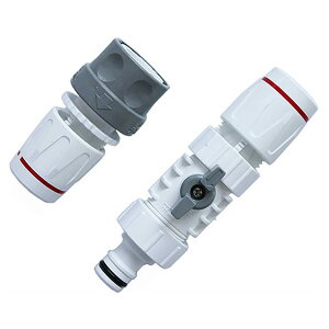 TOYOX(トヨックス) コック付ワンタッチ中間継手 C-22 4975196402715 園芸用品 散水用品