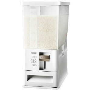 アスベル 計量米びつ 12kg型 ホワイト 750397 7195810