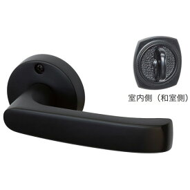 川口技研 Jレバー 戸襖錠 つや消しブラック JL-24-2M-ZB